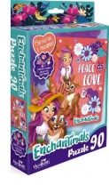 Пазл 90 Энчантималс Peace and Love (магнитик в подарок) от интернет-магазина Континент игрушек