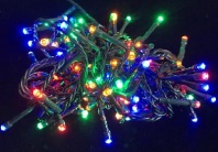 Эл гирлянда 100 ламп цветая 8 м черный шнур от интернет-магазина Континент игрушек