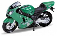 Welly Модель мотоцикла 1:18 Kawasaki 2001 Ninja ZX-12R 12167P от интернет-магазина Континент игрушек