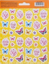 Наклейки для декорирования яиц «Бабочки», 12,5 х 16 см   4515728 от интернет-магазина Континент игрушек