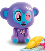 Ночник Lumiluvs - Обезьянка Lulu с аксессуарами, фиолетовая от интернет-магазина Континент игрушек
