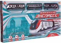 Железная дорога "Экспресс", 396 см, эл/мех, 53 предмета, в коробке от интернет-магазина Континент игрушек