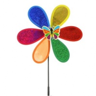 Игрушка ветряная вертушка "Семицветик", 62см, d27см, ПВХ от интернет-магазина Континент игрушек