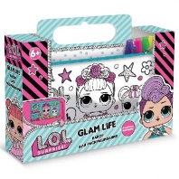 Пенал-клатч для раскрашивания LOL "Glam life" 22*12*0,7 см.