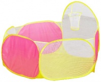 Манеж - сухой бассейн для шариков "Баскетбол", розовый, d сетки: 14 см