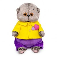 Кот Басик BABY в курточке с сердечками от интернет-магазина Континент игрушек