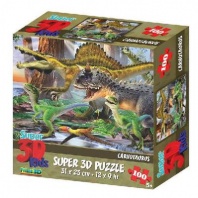 Пазл 3D 100 Хищные динозавры от интернет-магазина Континент игрушек
