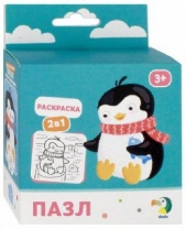 Пазл-раскраска 2в 1 "Пингвинчик" 16 эл. R300122   4708626 от интернет-магазина Континент игрушек