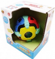 Игрушка для малышей. Мяч погремушка развивающий 2 в 1, эл/мех, со световыми и звуковыми эффектами, в