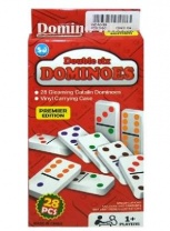Игра настольная "Домино", в наборе 28 пластиковых костяшек 10х2,50х20,50 см от интернет-магазина Континент игрушек