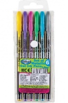 Ручки гелевые набор "METALLIC", 6 цветов, 1,0мм от интернет-магазина Континент игрушек