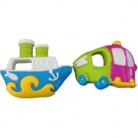 Набор погремушек "Кораблик и грузовичок", 2 шт от интернет-магазина Континент игрушек