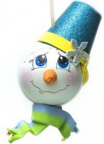 Шарик новогодний "Снеговик" от интернет-магазина Континент игрушек