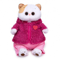 Кошка Ли-Ли в теплом костюме с сердечком 24 см от интернет-магазина Континент игрушек